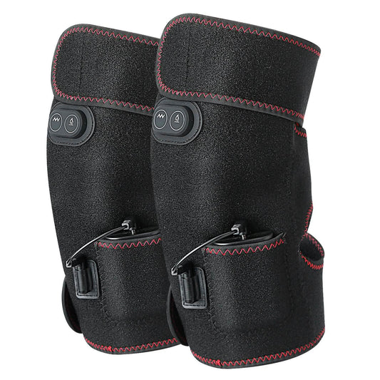 2-Pack: Heated Knee Massage Wrap