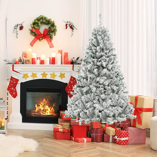 6/7/8 Feet Artificial Xmas Tree 3-Minute Quick Shape