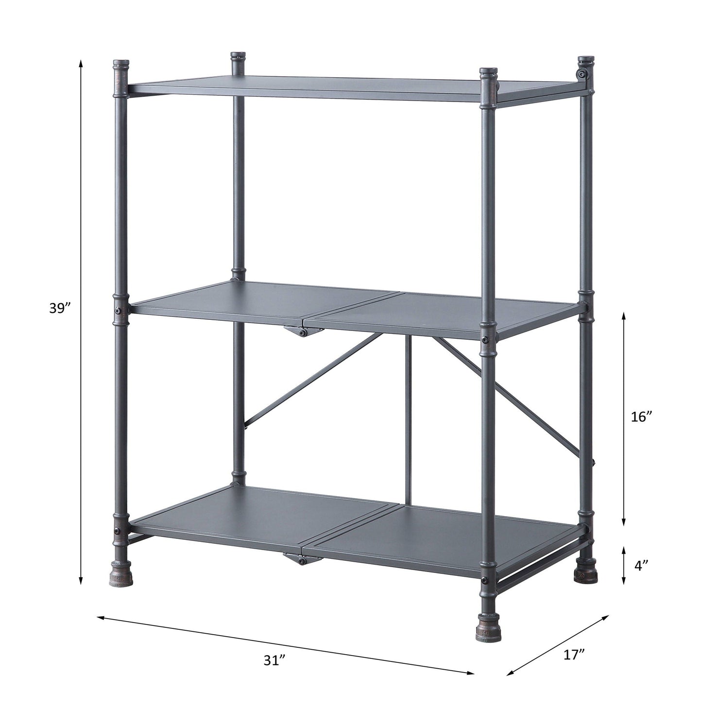 Cordelia - Console Table - Sandy Black, Dark Bronze Hand-Brushed
