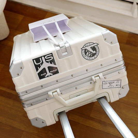 Large Capacity Travel Aluminum Frame Password Luggage