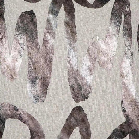 Alita Pewter Abstract Silver Large Throw Pillow Insert