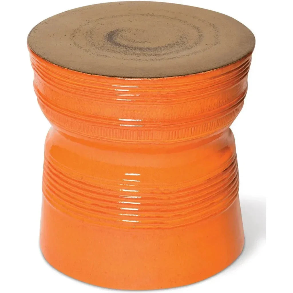 Ancaris Ring Tuscan Orange Outdoor End Table
