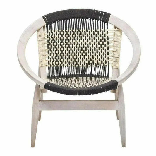 Kareth White Barrel Accent Chair