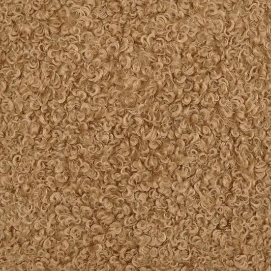 Lambsy Camel Faux Fur Brown Large Throw Pillow Insert