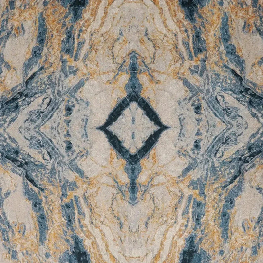 Leonna Glam Abstract Blue Large Throw Pillow Insert