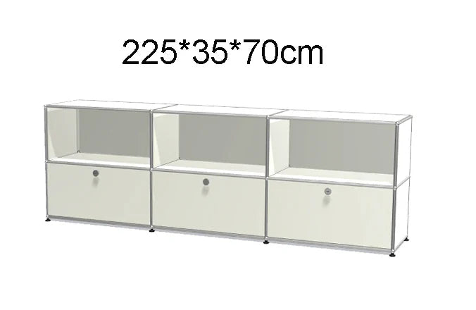 Module Furniture Storage Modular DIY Shelf Sideboard Customized Size Night Stand Cabinet Stainless Steel Home Use