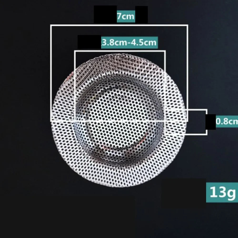 Water Sink Filters Sink Mesh Strainer Kitchen Tool Stainless Steel Bathroom Floor Drains Cover Shower Hair Catche Stopper Tools
