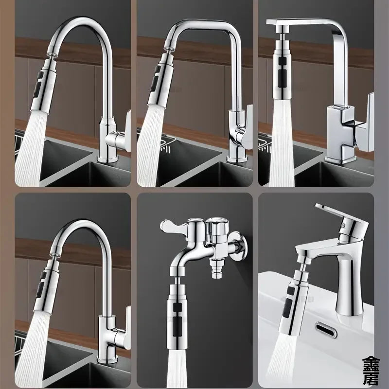 3 Modes Anti-Splash Shower Sprayer Kitchen Filter Faucet Extender Water Saver Home Universal Faucet