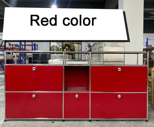 Module Furniture Storage Modular DIY Shelf Sideboard Customized Size Night Stand Cabinet Stainless Steel Home Use