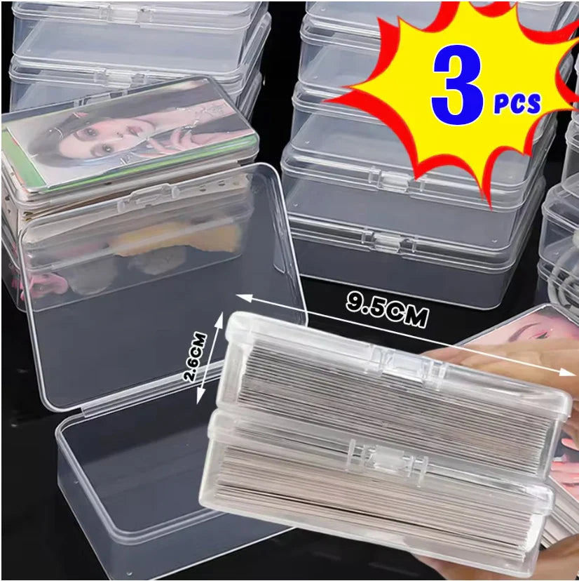 3/5/10Pcs Plastic Boxes Playing Cards Container Storage Case Packing Poker Game Card Box Board Games Card Organizer