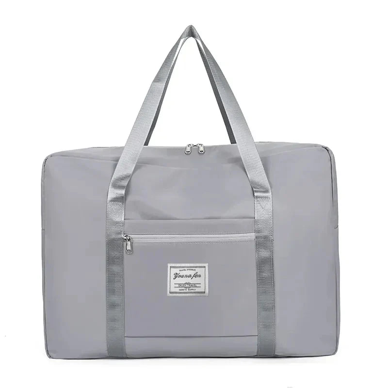 1pc Pink/Blue/Grey Travel Large Capacity Storage Bag Zipper Portable Sports Bag Versatile Gym Handbag Small, Medium, and Large