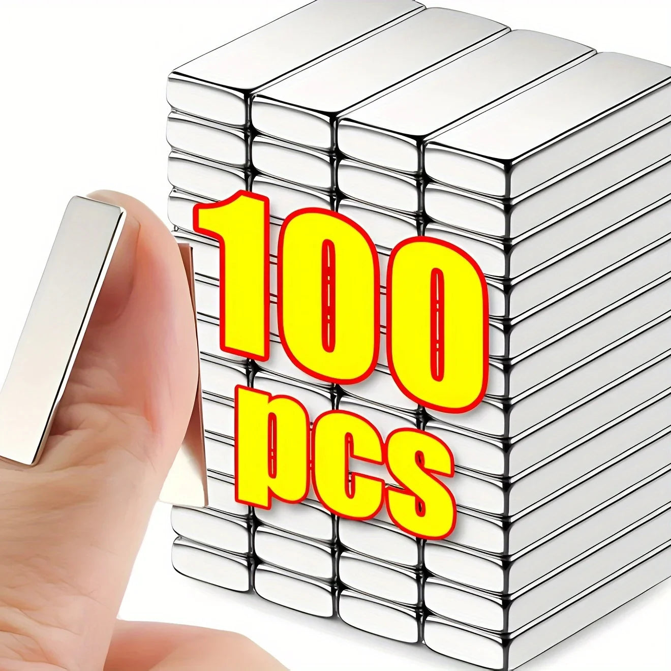 20/50pcs Magnets, 20x10x3mm, Rectangular Magnets for Industrial Use, Metal Material, No Battery Required
