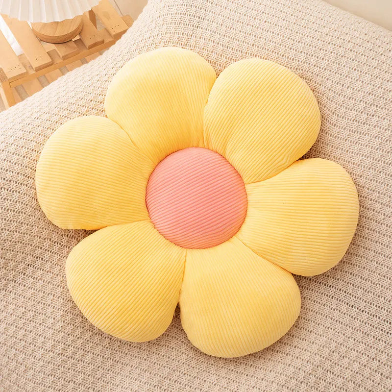 35CM Colorful Flowers Plush Pillow Plant Petal Cushion Stuffed Toys Home Decoration Gifts