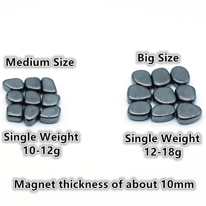 Black Irregular Fridge Magnets Polishing Lodestone Strong Magnetic Hooks Push Pin Multipurpose Use For Home Kitchen Refrigerator