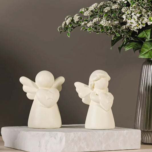1pcs Heart Wings Angel Silicone Mold DIY Human Sculpture Candle Gypsum Resin Mould Home Decor Birthday Gift