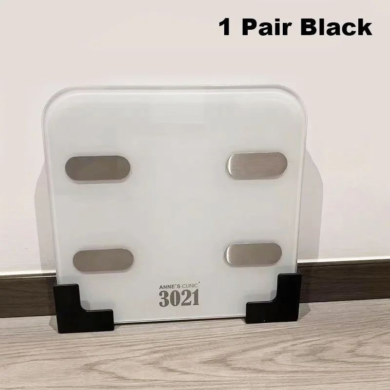 No-Drill Bathroom Storage Rack Wall-Mounted Weight Scale Organizer with Strong Adhesive Space-Saving Durable for Gym Home Casa