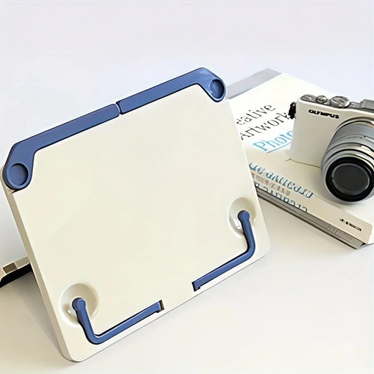 1 PC Lightweight Adjustable Portable Book Stand, for Reading, Music Score, Drawing, and More - Durable Plastic Construction
