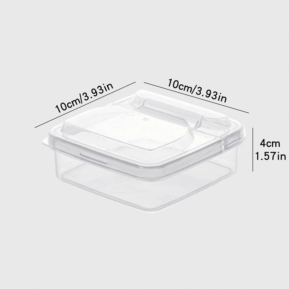 Plastic Refrigerator Storage Cheese Box, Cheese Container, Butter Block Cheese Slice Storage Box