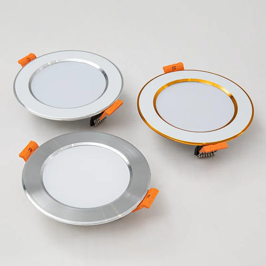 LED Downlight 220V Spot Three colors dimming 5W 7W 9W 12W 15W Recessed in LED Ceiling Downlight Light Cold Warm white Lamp
