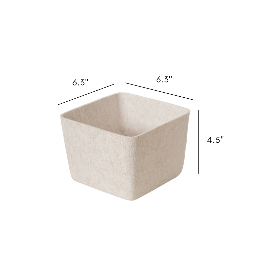 The Sculpted Bin - Petite with Lid