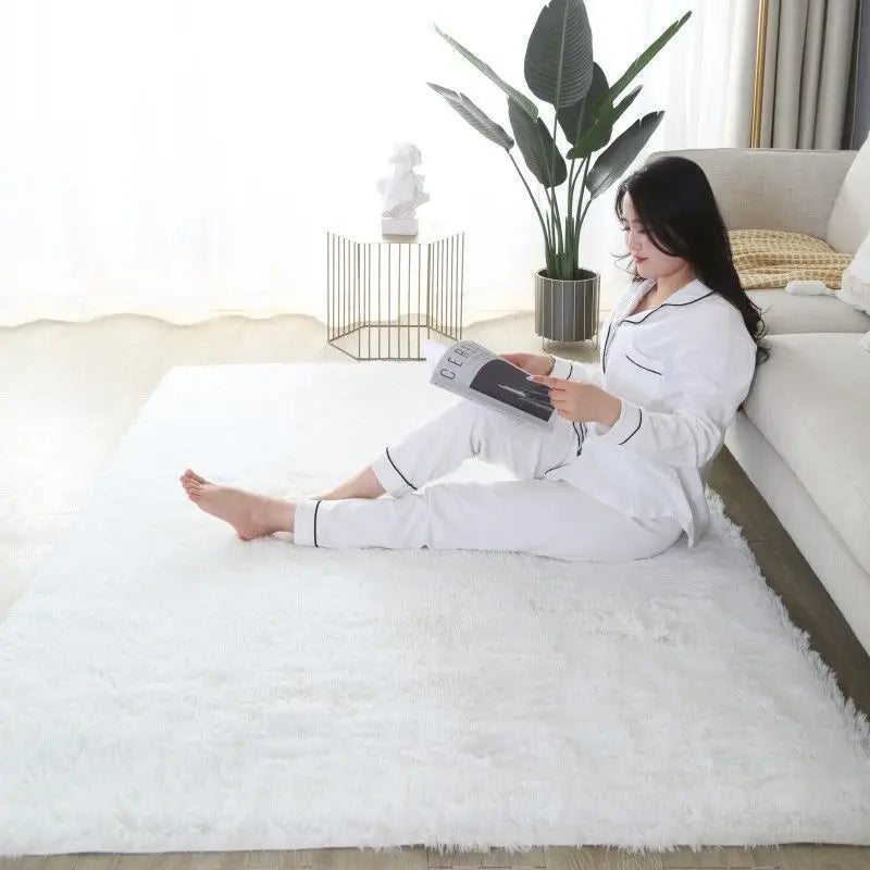 Fluffy Carpet Living Room Plush Lounge Rug in The Bedroom Floor Mat Soft Velvet Carpets For Children Kids Decoration 