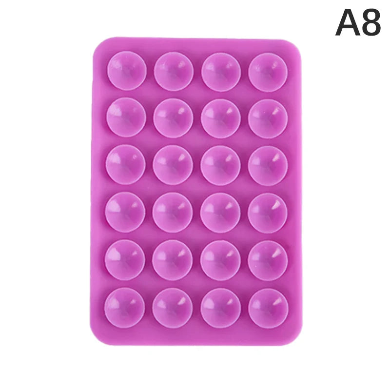8cm Double Side Silicone Suction Pad For Mobile Phone Fixture Suction Cup Backed Adhesive Silicone Rubber Sucker Pad For Fixing