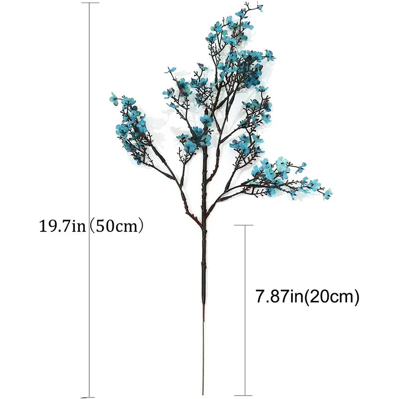 1/4pcs Artificial Flowers Cherry Blossoms Gypsophila Fake Plants DIY Wedding Bouquet Vases for Home Decor Faux Festival Branch