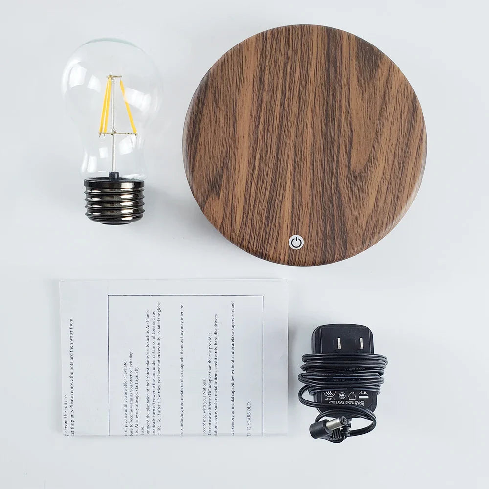 Magnetic Levitation Lamp Creativity Floating Glass LED Bulb Home Office Desk Decoration Birthday Gift Table Novelty Night Light