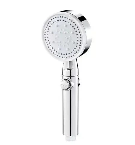 Adjustable High Pressure Shower Head with 5 Modes Water Saving One-Key Stop Spray Nozzle - Bathroom Shower Accessories with Hose