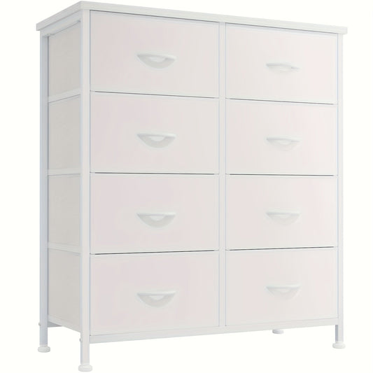 8 Drawer Dresser Storage Organizer Fabric Drawers Chest Bedroom Hallway Unit