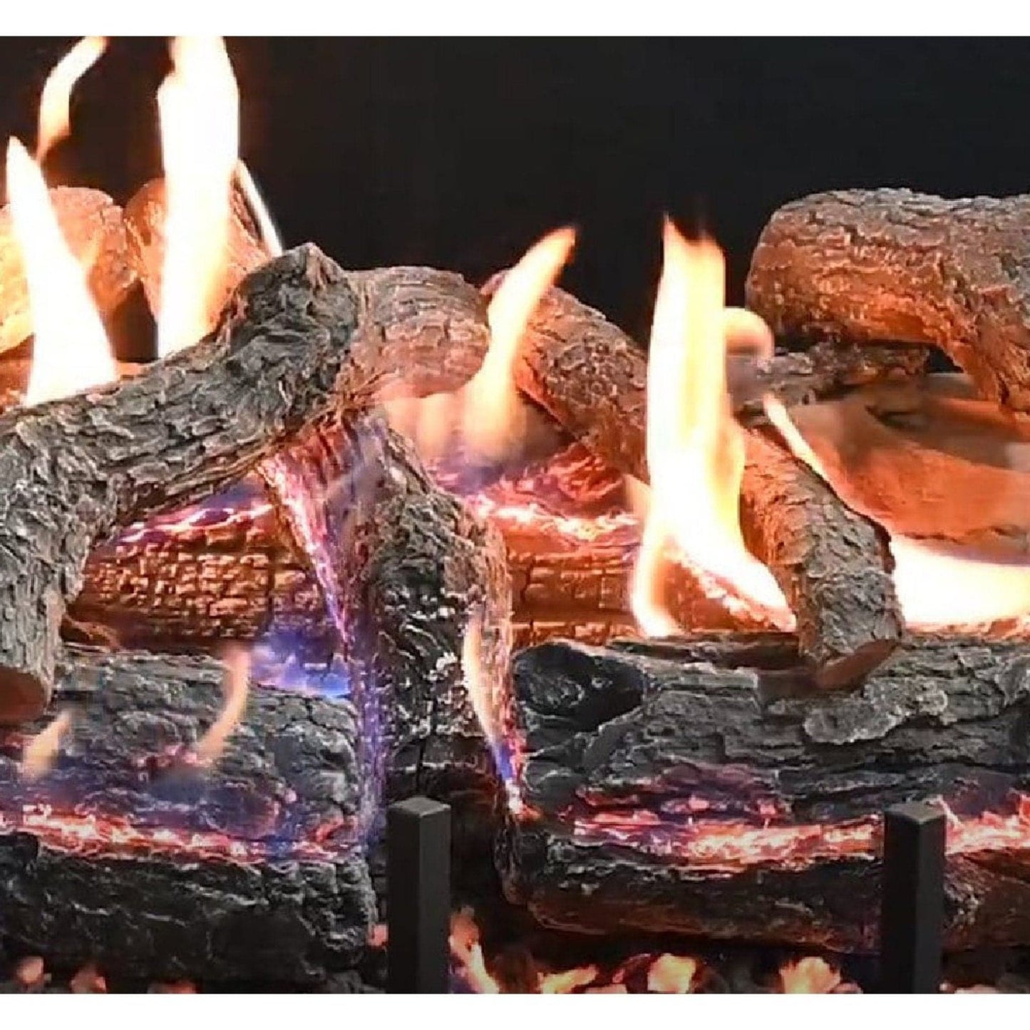Grand Canyon Lava Front View Electronic Ignition Natural Gas Vented Burner (SAK18456)