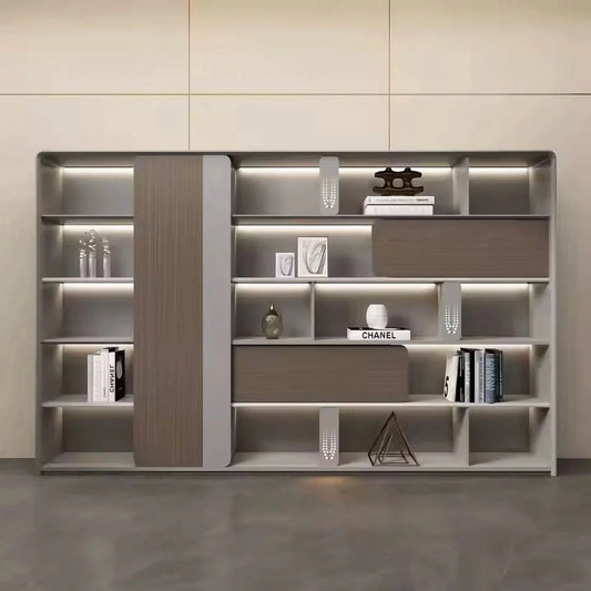 Keswick · Office Shelves w/ Lighting & Storage