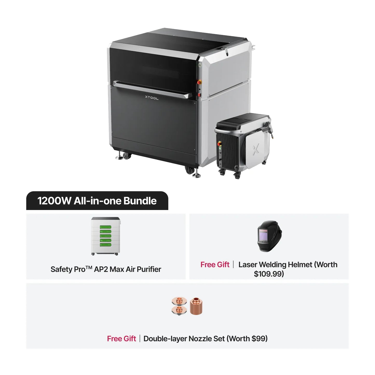 xTool MetalFab Laser Welder/ CNC Cutter