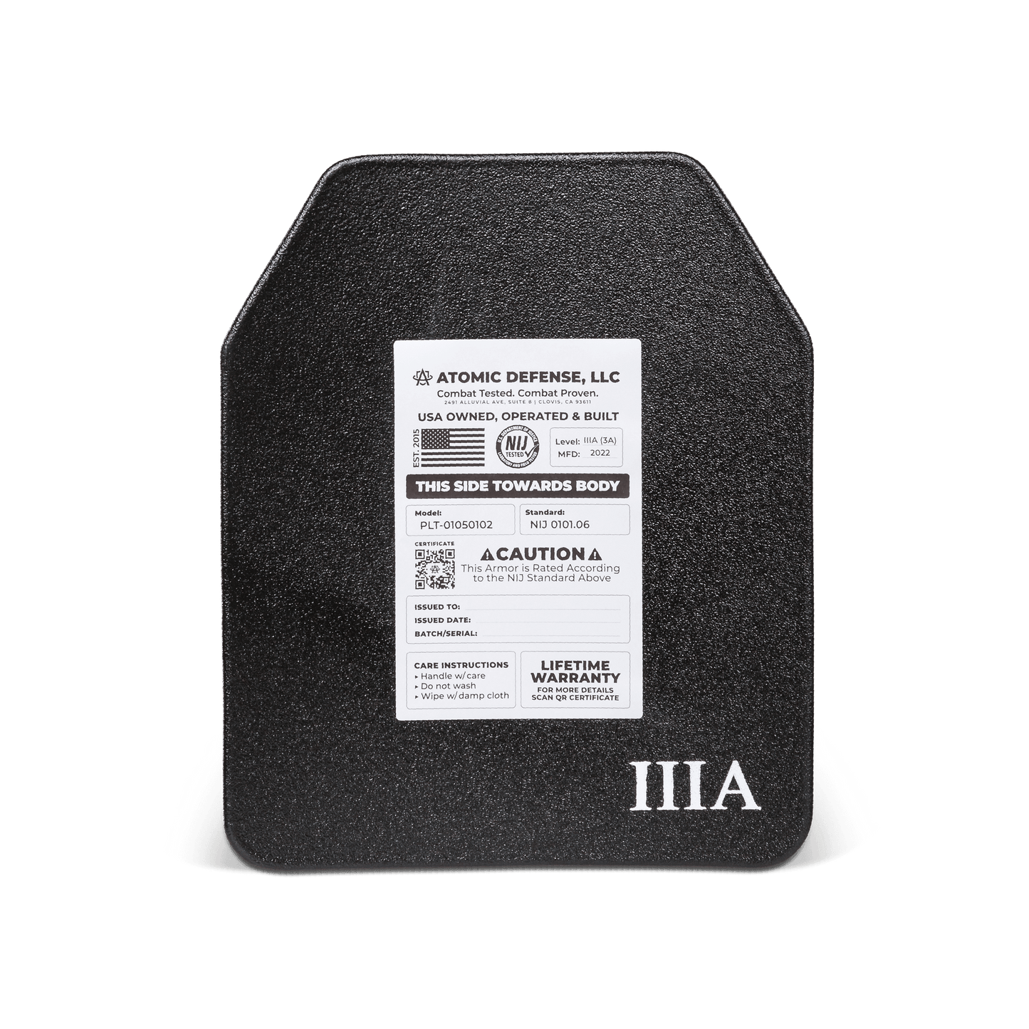 NIJ Level IIIA+ Body Armor Plates | ESAPI | Hard & Soft