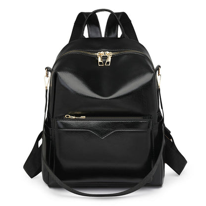 Korean-style Soft PU Large-Capacity Versatile SpringSummer New Arrival Womens Travel Backpack