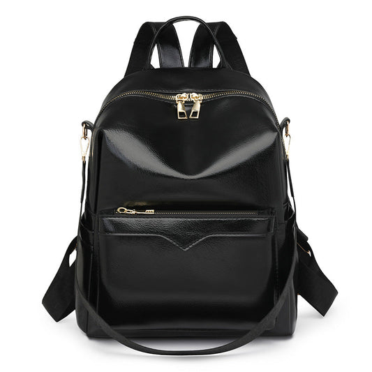 Korean-style Soft PU Large-Capacity Versatile SpringSummer New Arrival Womens Travel Backpack