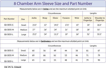 8 Chamber Arm Sleeve