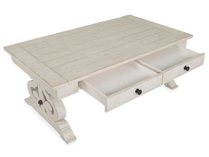 Bronwyn - Rectangular Cocktail Table - Alabaster