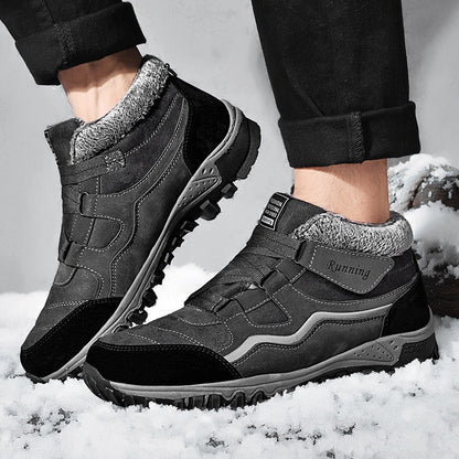 Fleece-lined Warm Outdoor Climbing Boots Sneaker Men's And Women's