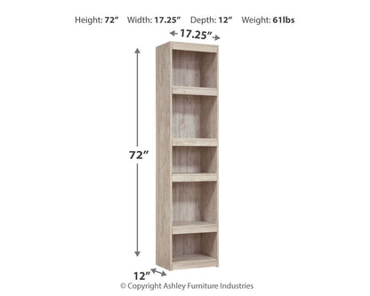 Willowton - Pier - 4 Shelves - Whitewash