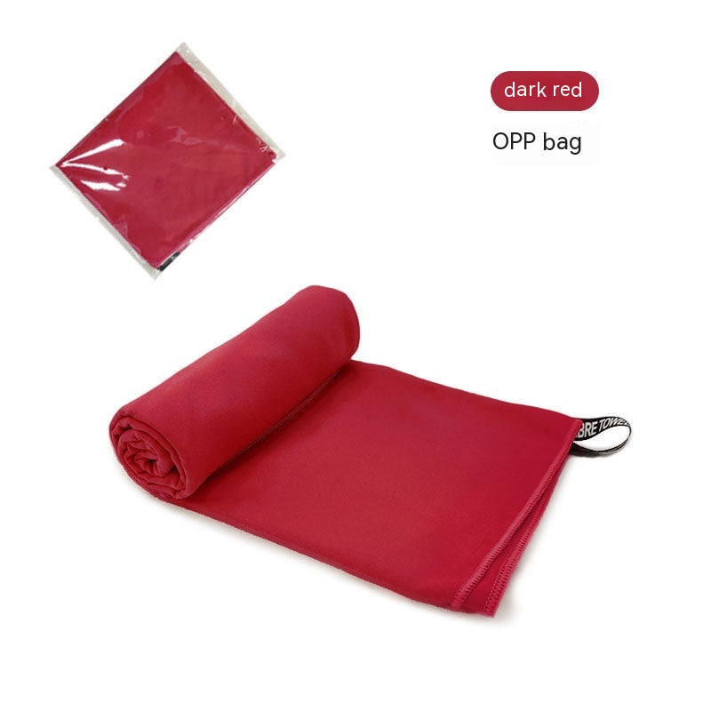 Double-sided Velvet Quick-drying Sports Towel Sweat-absorbent Beach Bath Towel Microfiber Production