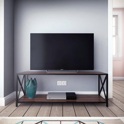 Xena 47'' Wide Metal Wood TV Stand & Media Console Table for TVs up to 55''