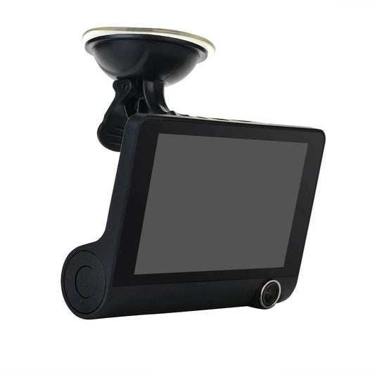 1080P 4" Dual Lens HD Car DVR Rearview Video Dash Cam Recorder Camera G-sensor