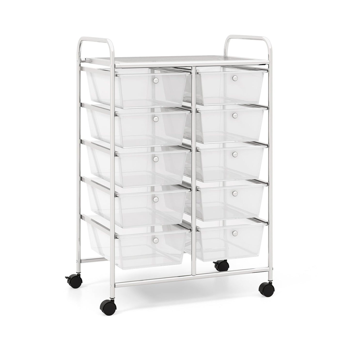 10-Drawer Rolling Storage Cart