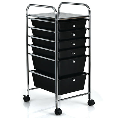 6 Drawers Rolling Storage Cart Organizer
