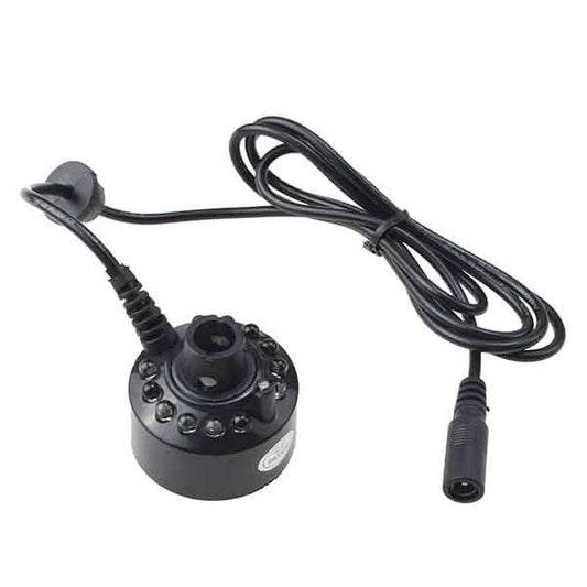 12 LED Mist Maker Fogger Water Fountain Pond Fog Machine Atomizer Air Humidifier