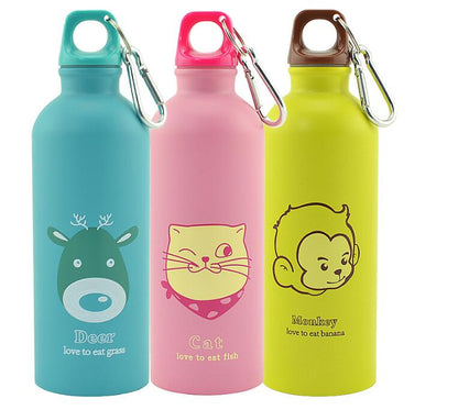 500ml Cartoon Animals Water Bottle Portable Sports Bottle