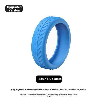 Luggage Wheel Protective Cover-Blue-1 Pack