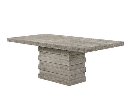 Faustine - Dining Table - Salvaged Light Oak