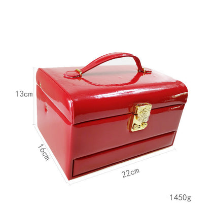 Jewelry Box Organizer Portable Travel Earring Holder and Ring Necklace Storage Case
